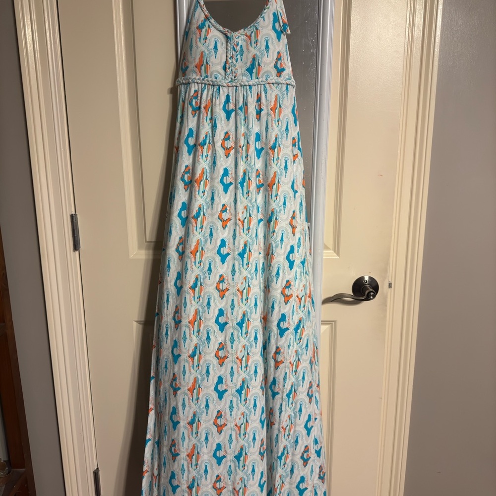 Colorful Patterned Maxi Dress